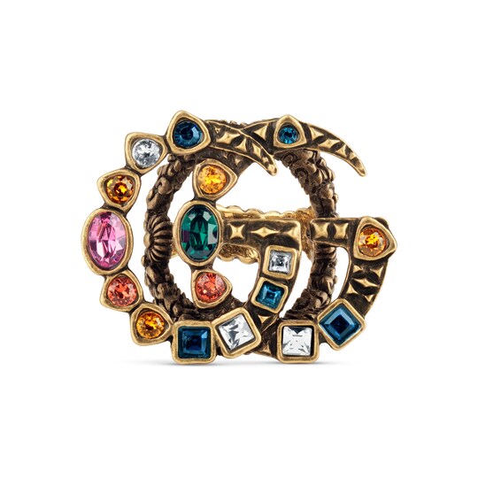 Crystal Double G Ring Crystal Double G Ring