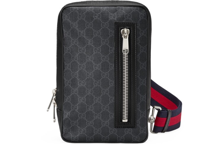 GG Black sling backpack in Black GG Canvas | GUCCI® SI