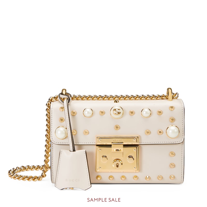 gucci padlock pearl