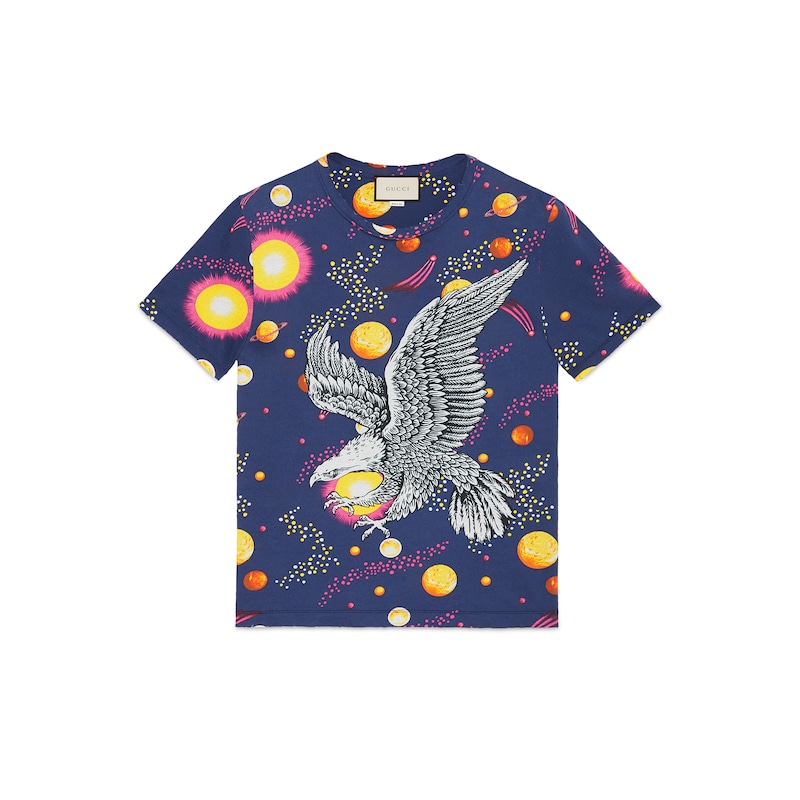 Space Eagle print t-shirt