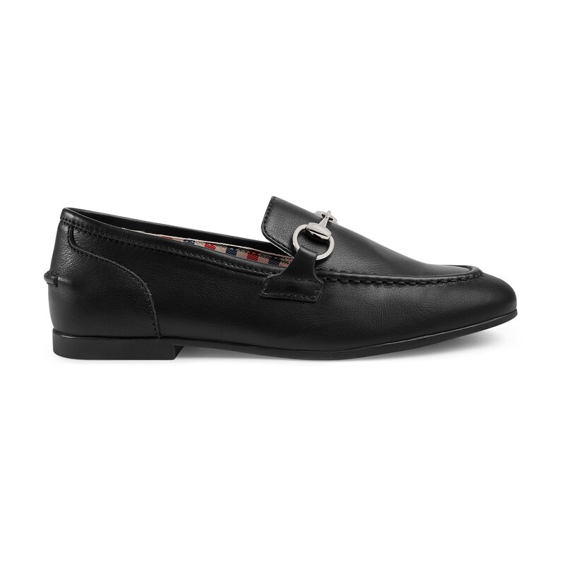 GUCCI CHILDREN'S GUCCI JORDAAN LEATHER LOAFER,484908BLN001000 27