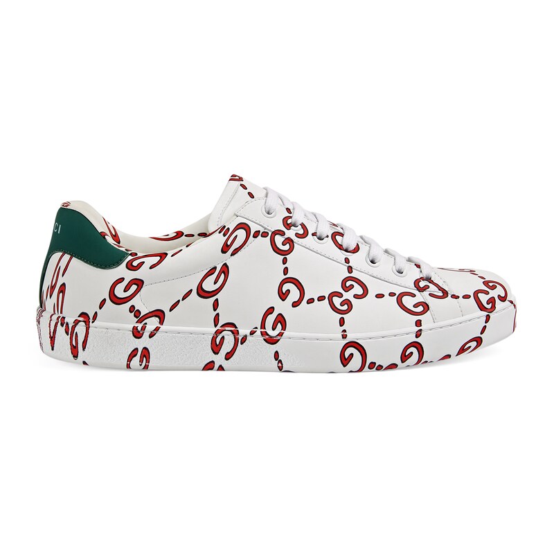 GUCCI ACE SNEAKER WITH GG PRINT