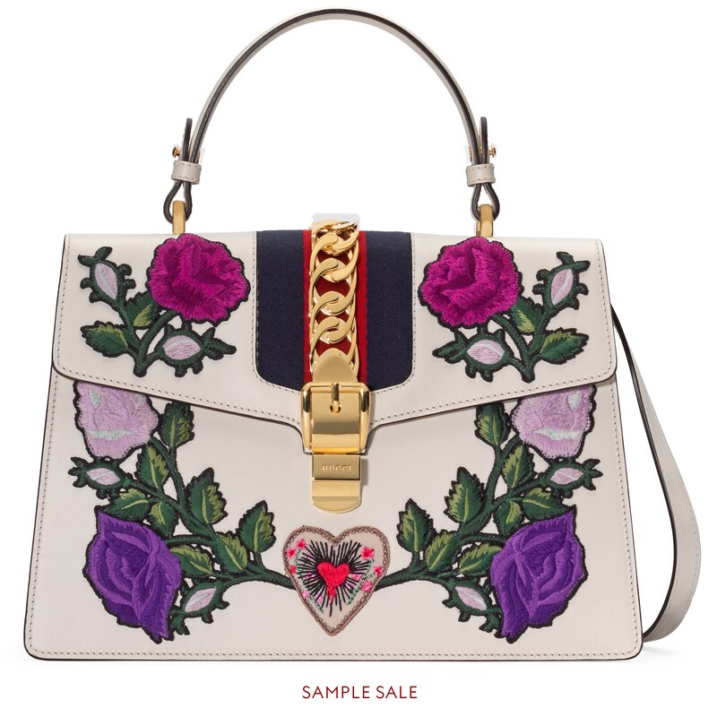 gucci sylvie medium top handle bag