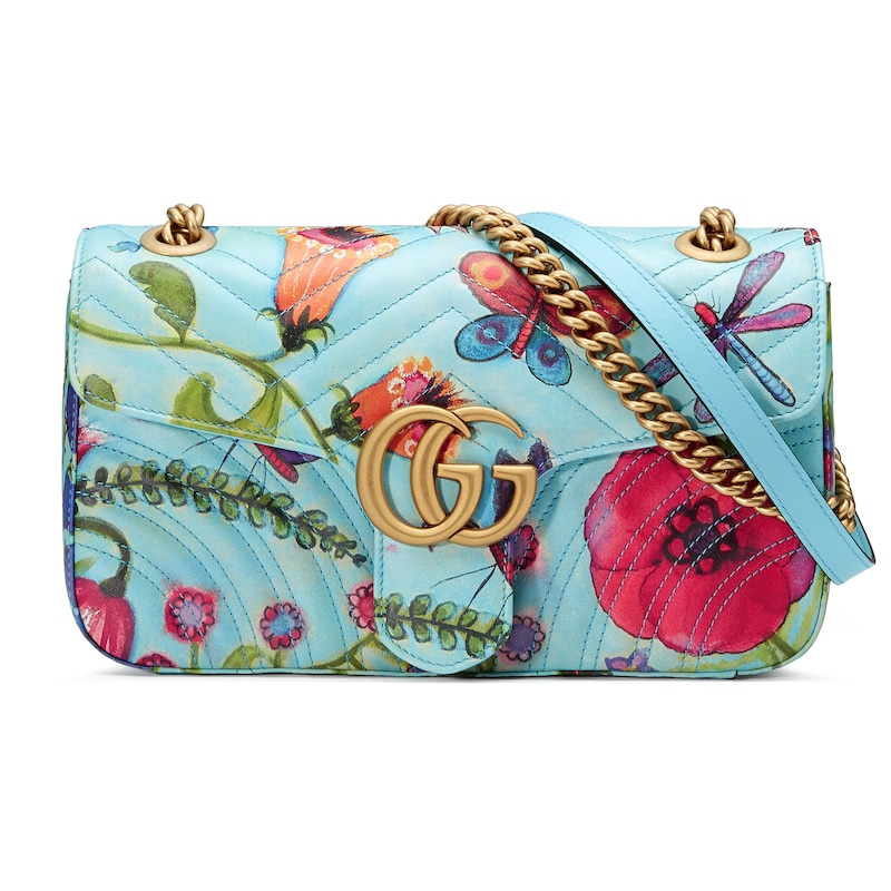 GUCCI UNSKILLED WORKER GG MARMONT SHOULDER BAG