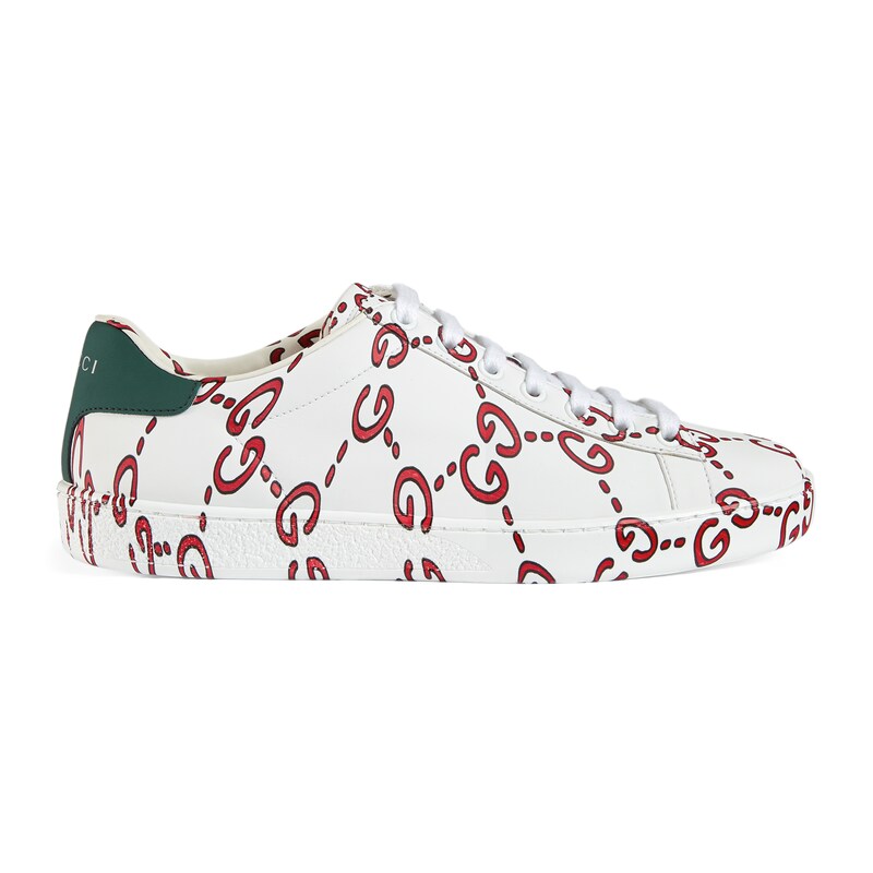 gucci ace sneaker with gg print