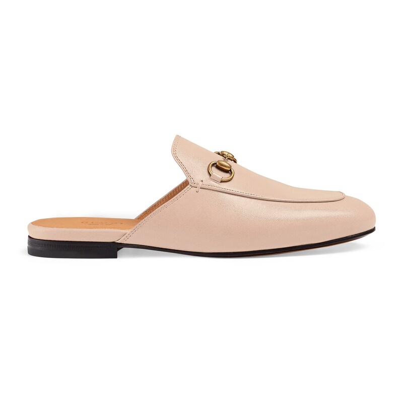 GUCCI PRINCETOWN LEATHER SLIPPER,423513C9D005909