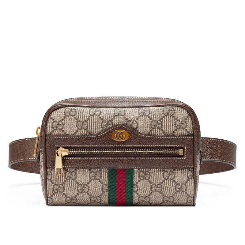 GUCCI OPHIDIA GG SUPREME SMALL BELT BAG,51707696I3B8745