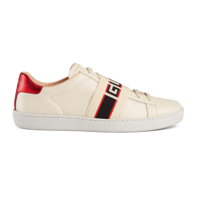 GUCCI WOMEN'S ACE SNEAKER WITH GUCCI STRIPE,5252690FIV09086
