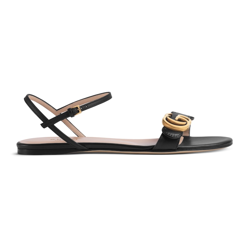 gucci double g leather sandals