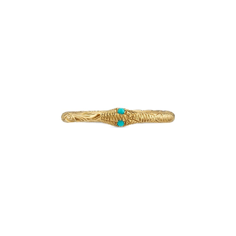Gold snake 2025 ring gucci