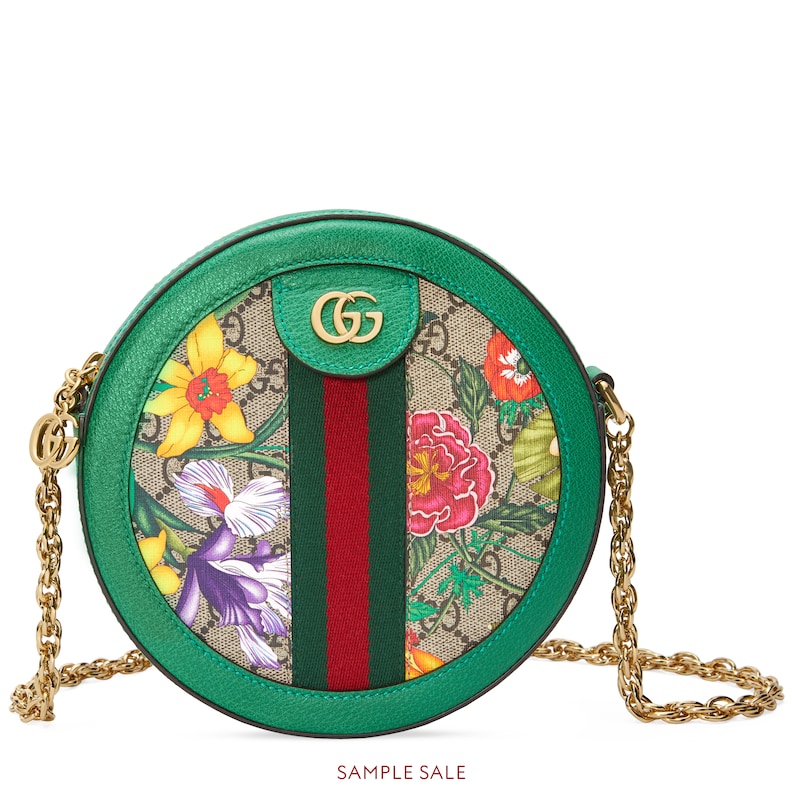Gucci Online Exclusive Ophidia Gg Flora Mini Round Shoulder Bag In Beige |  ModeSens