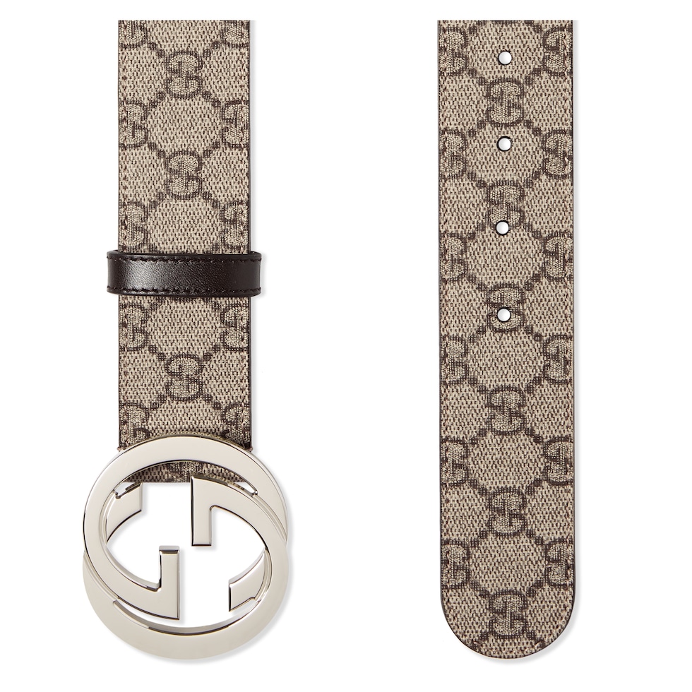 Belt with Interlocking G buckle