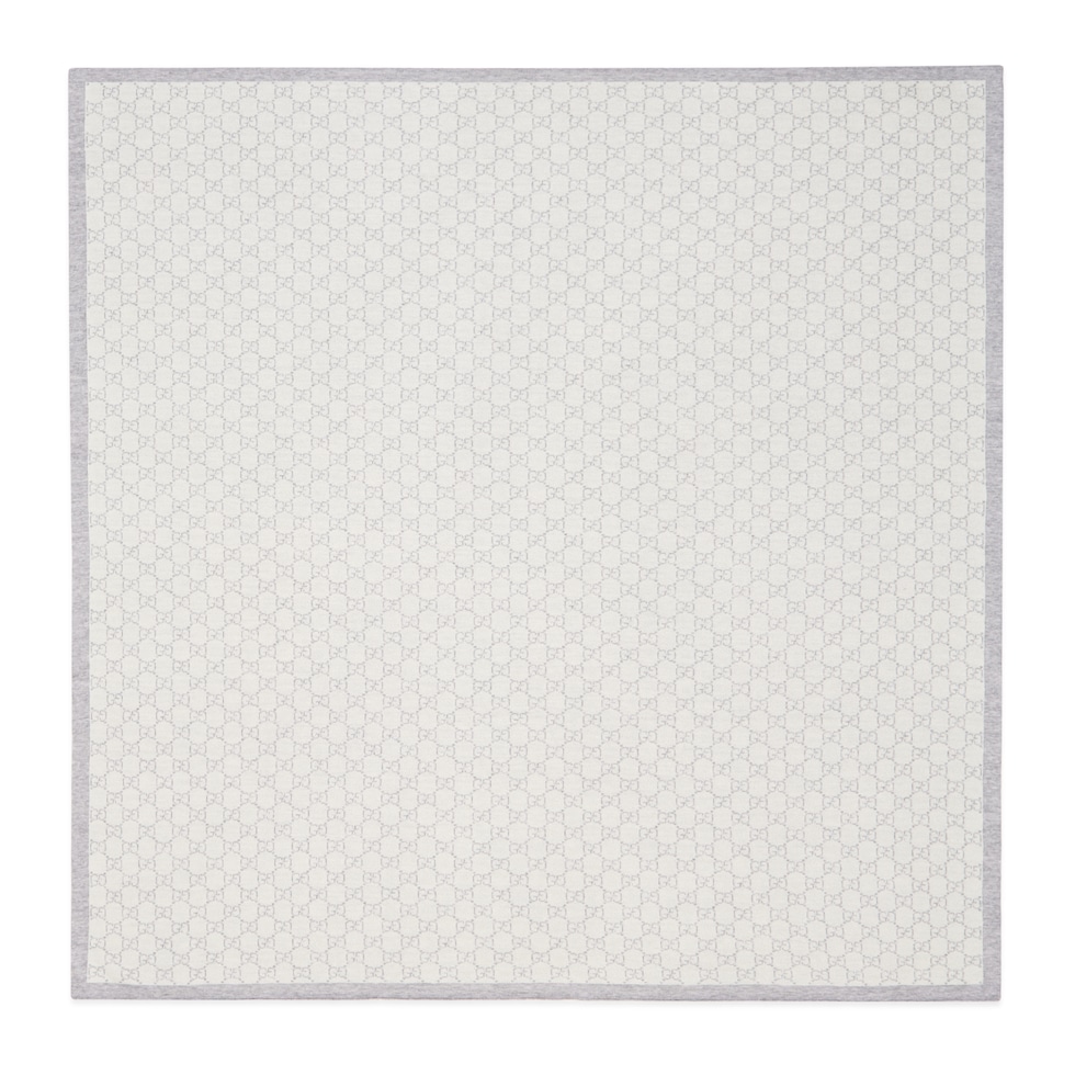 GG pattern wool baby blanket