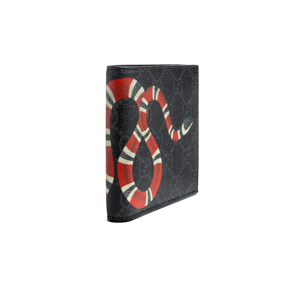 Kingsnake print bi-fold wallet