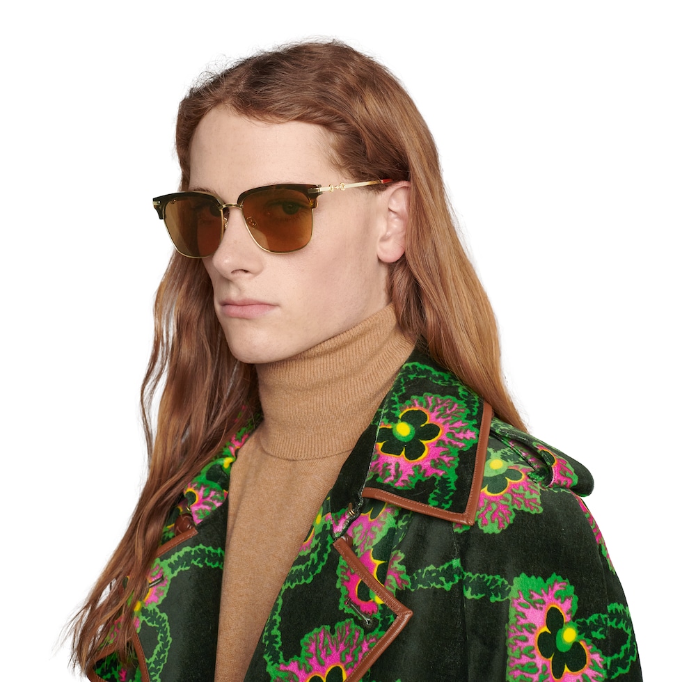 Square-frame sunglasses