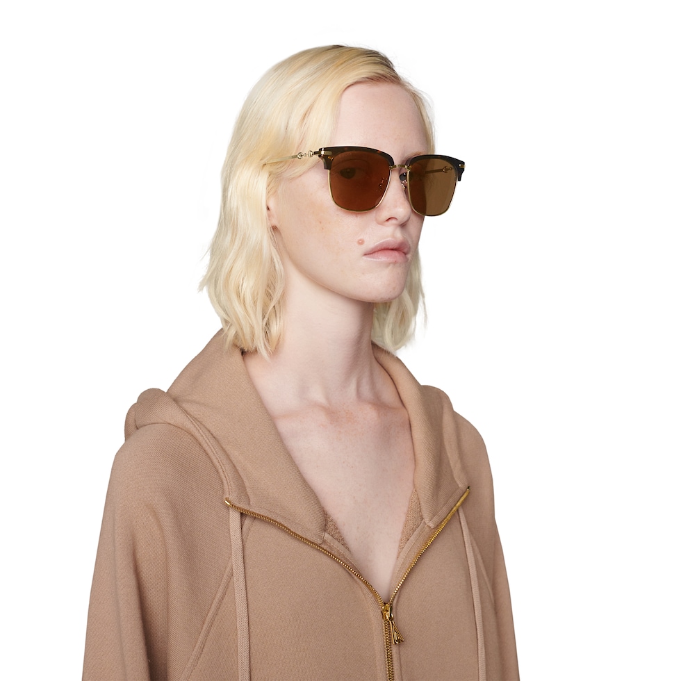 Square-frame sunglasses