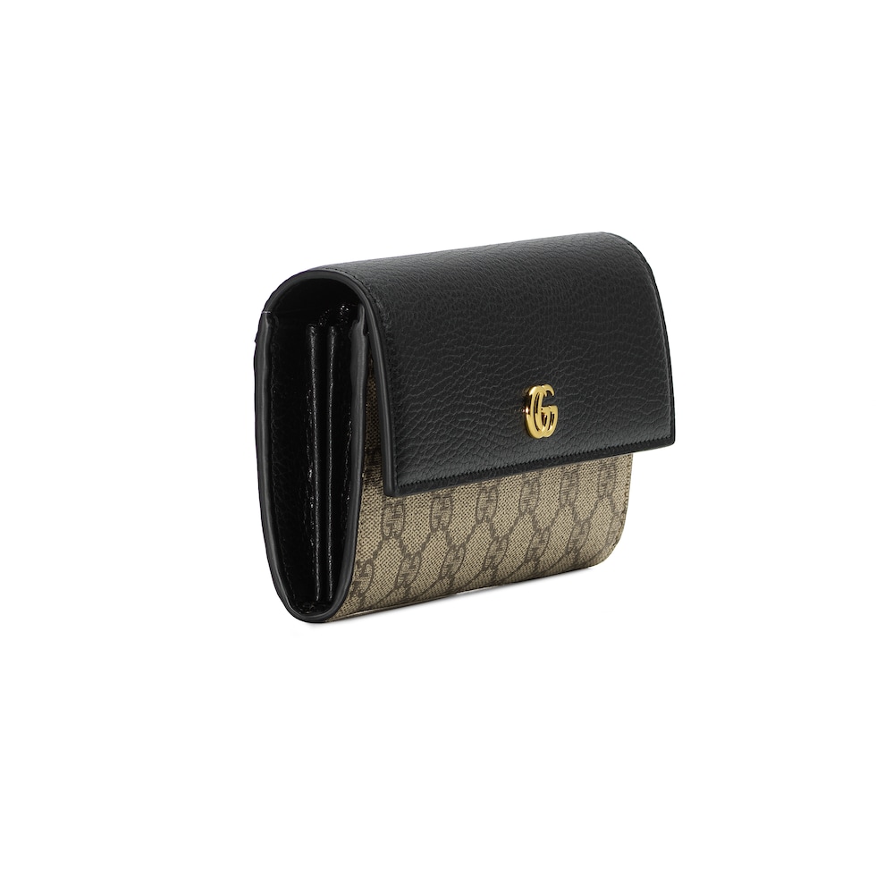 GG Marmont bi-color continental wallet