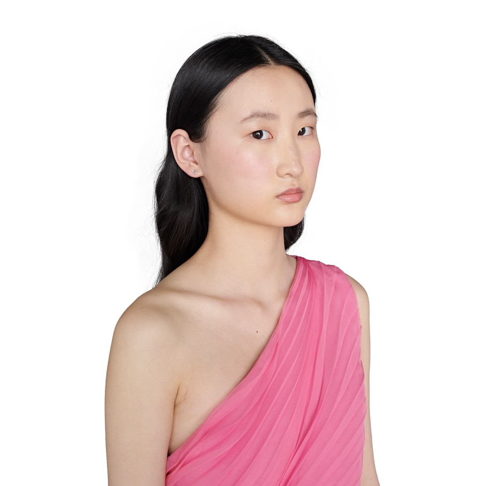 Orecchini Gucci Interlocking in oro bianco 18 carati