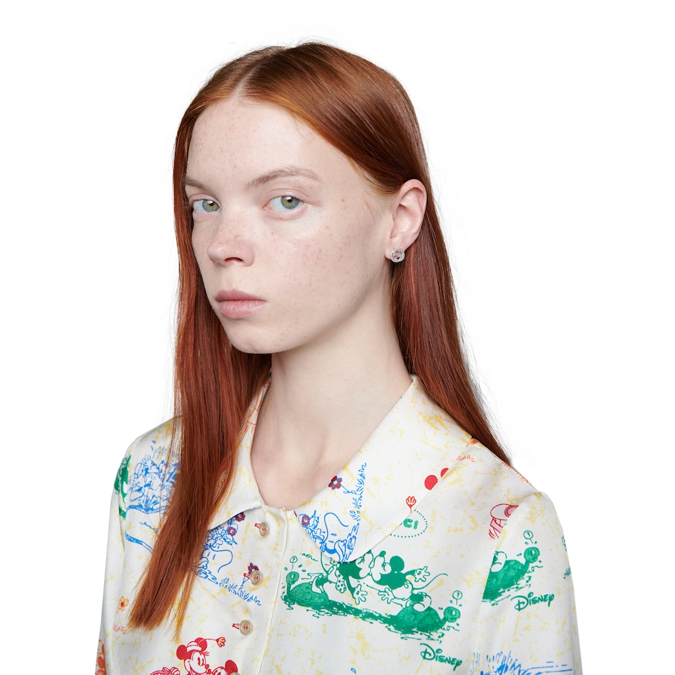 Gucci Interlocking系列耳钉