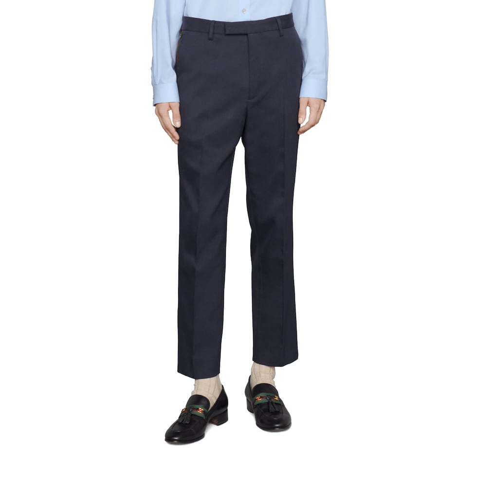 Cotton ankle pant with Web
