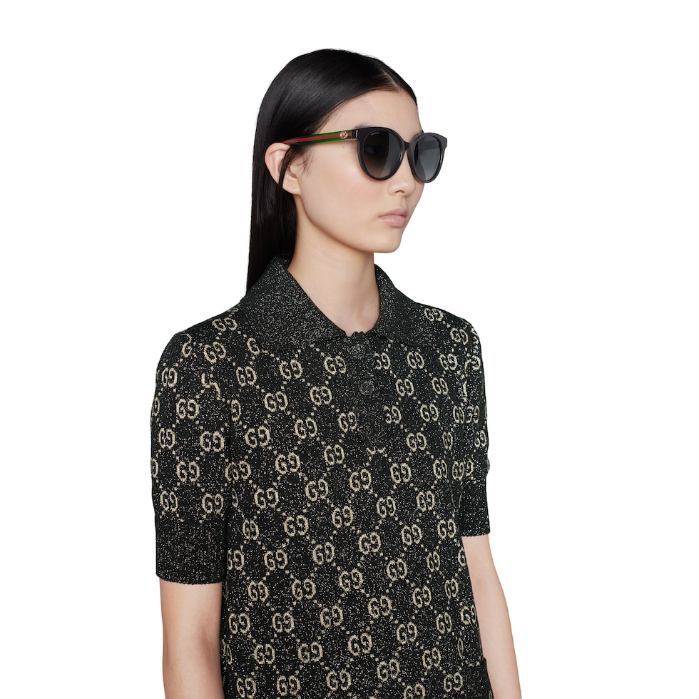 Sonnenbrille mit rundem Rahmen