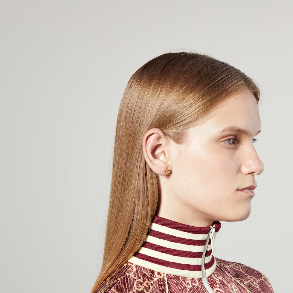 Gucci Interlocking 18k gold earrings