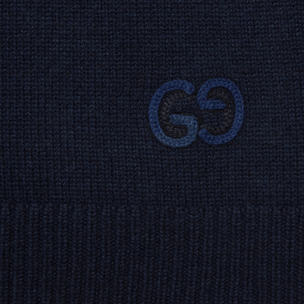 Jersey de punto de cashmere con cuello alto