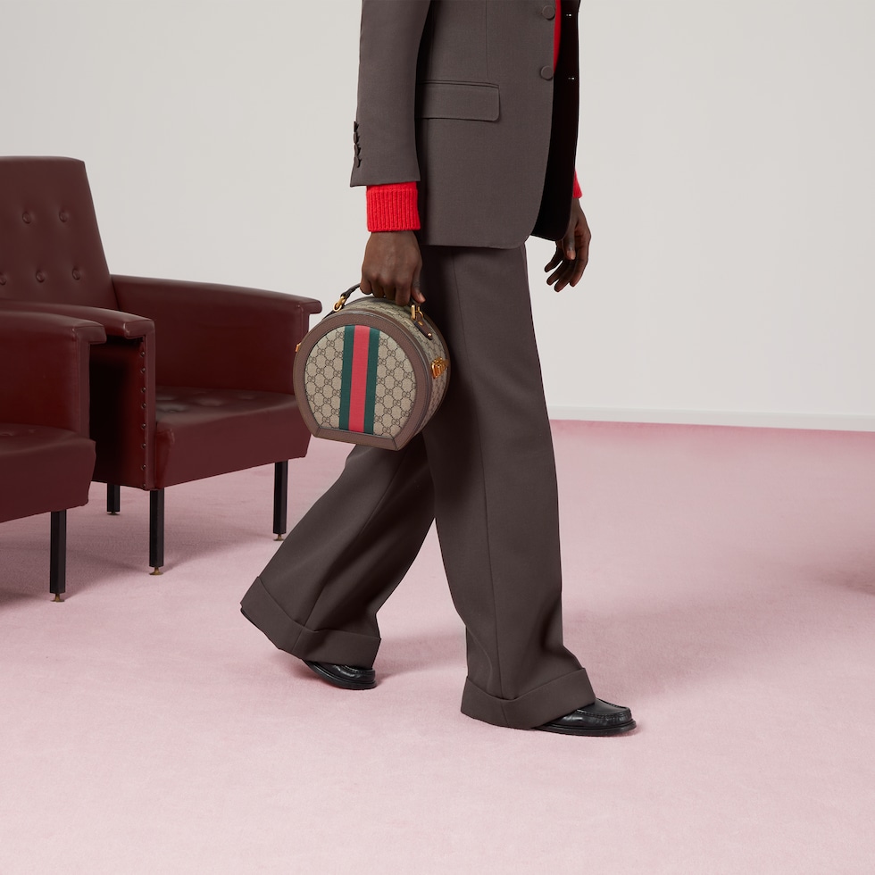 Gucci Savoy extra small hat case with Web