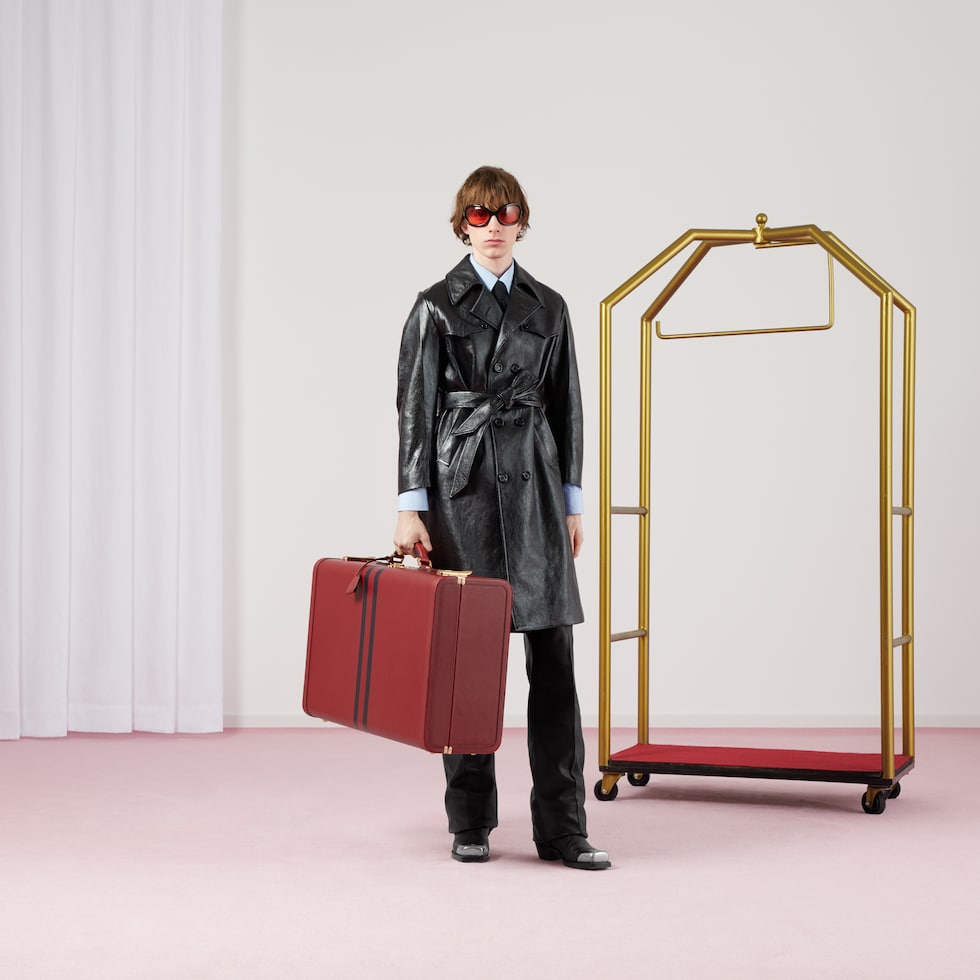 Gucci Savoy系列超大号旅行箱