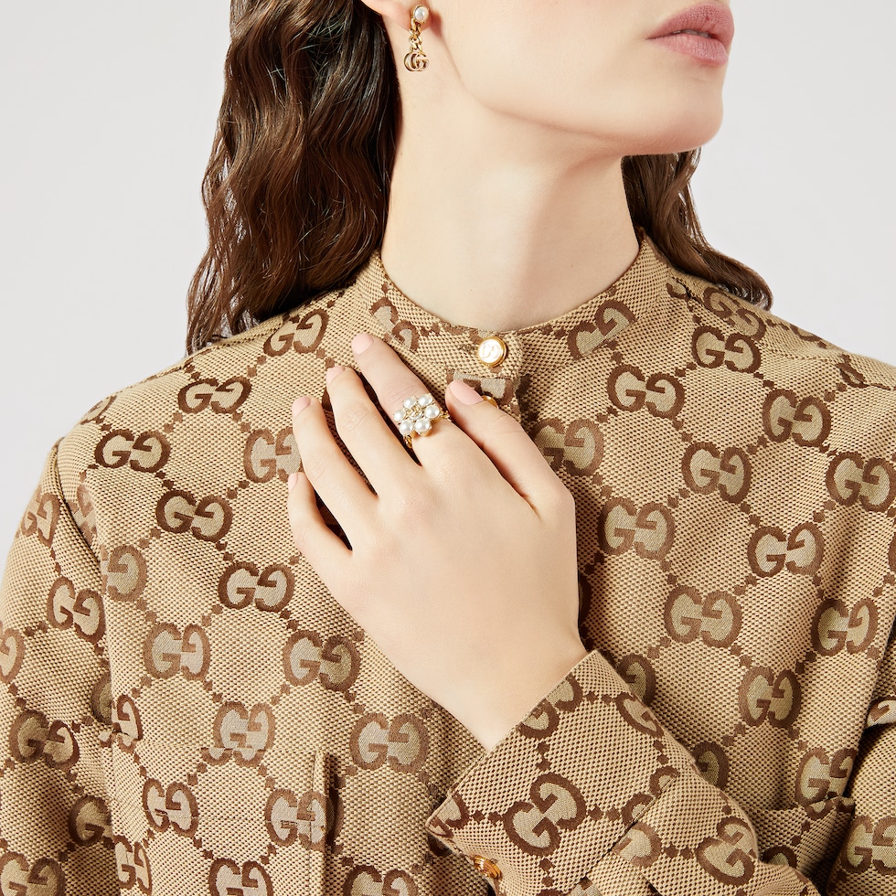 Pearl Double G ring