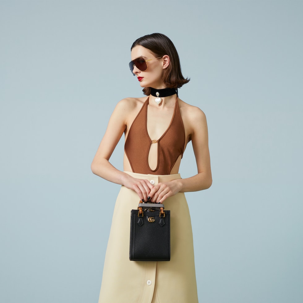 〔グッチ ダイアナ〕ミニ トートバッグ