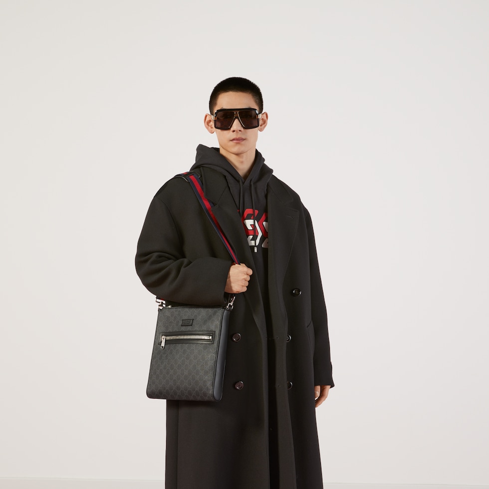GG Black medium messenger bag