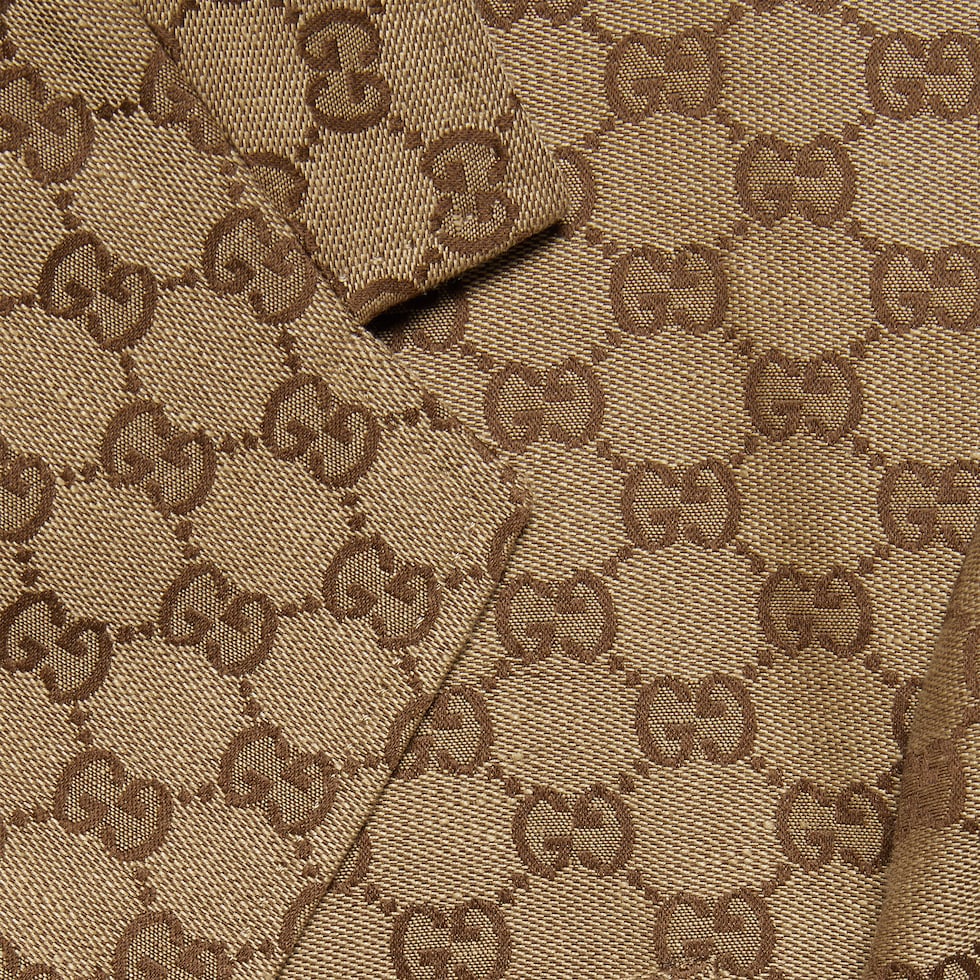 Veste élégante en toile en mélange de lin GG
