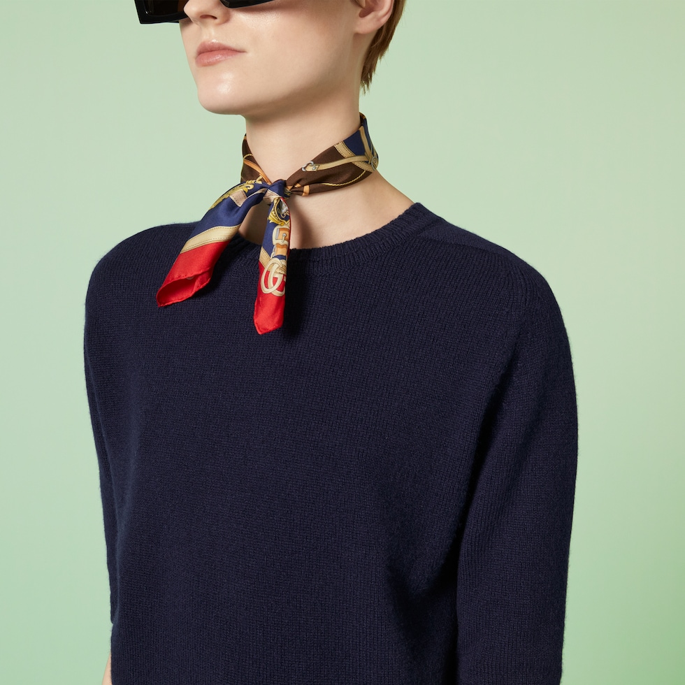 Cashmere top with Horsebit