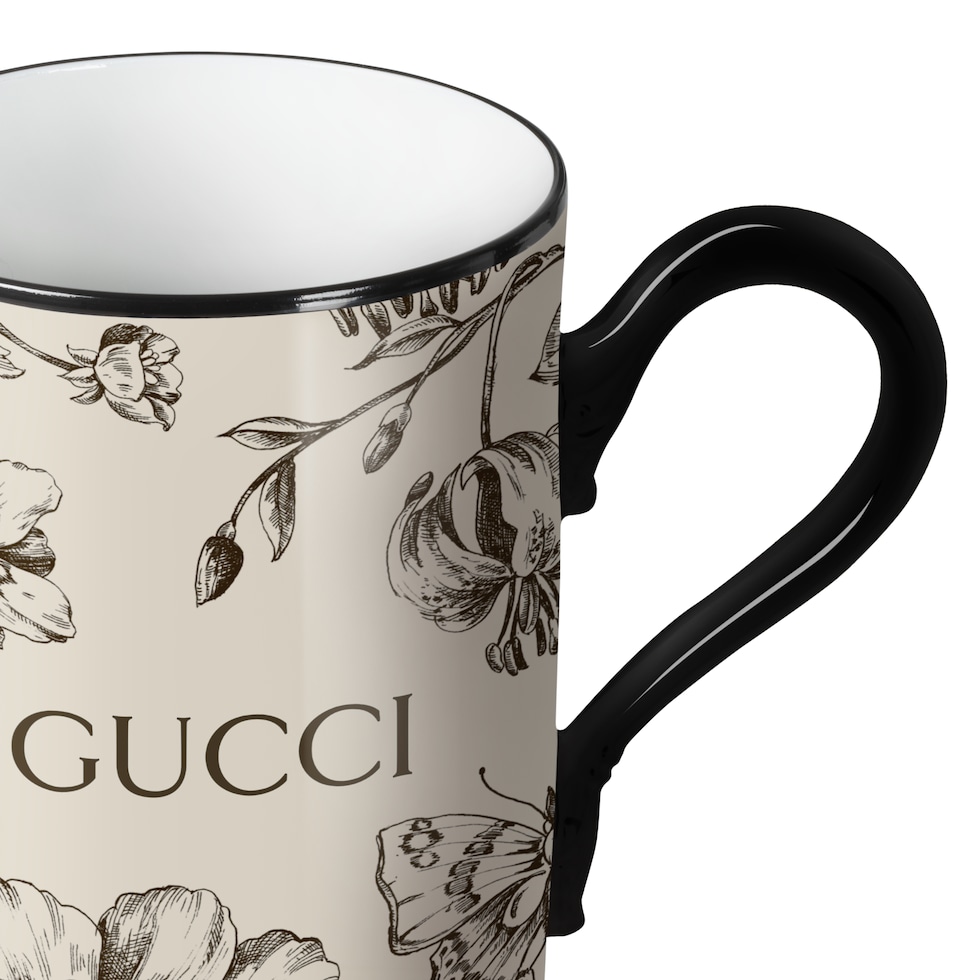 Gucci Flora Sketch print mug