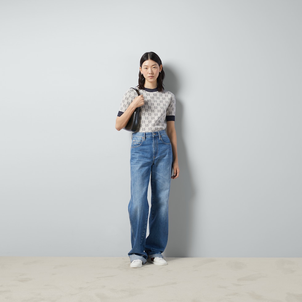GG lamé jacquard top