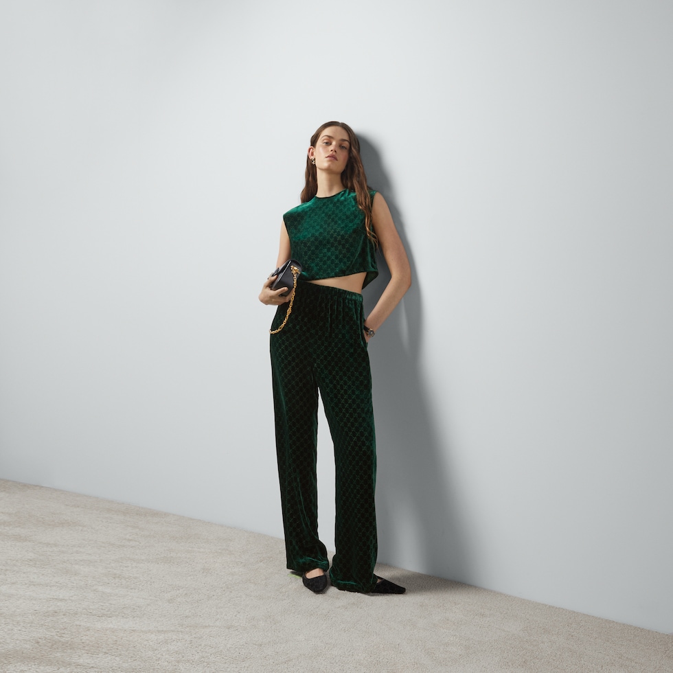 GG velvet top