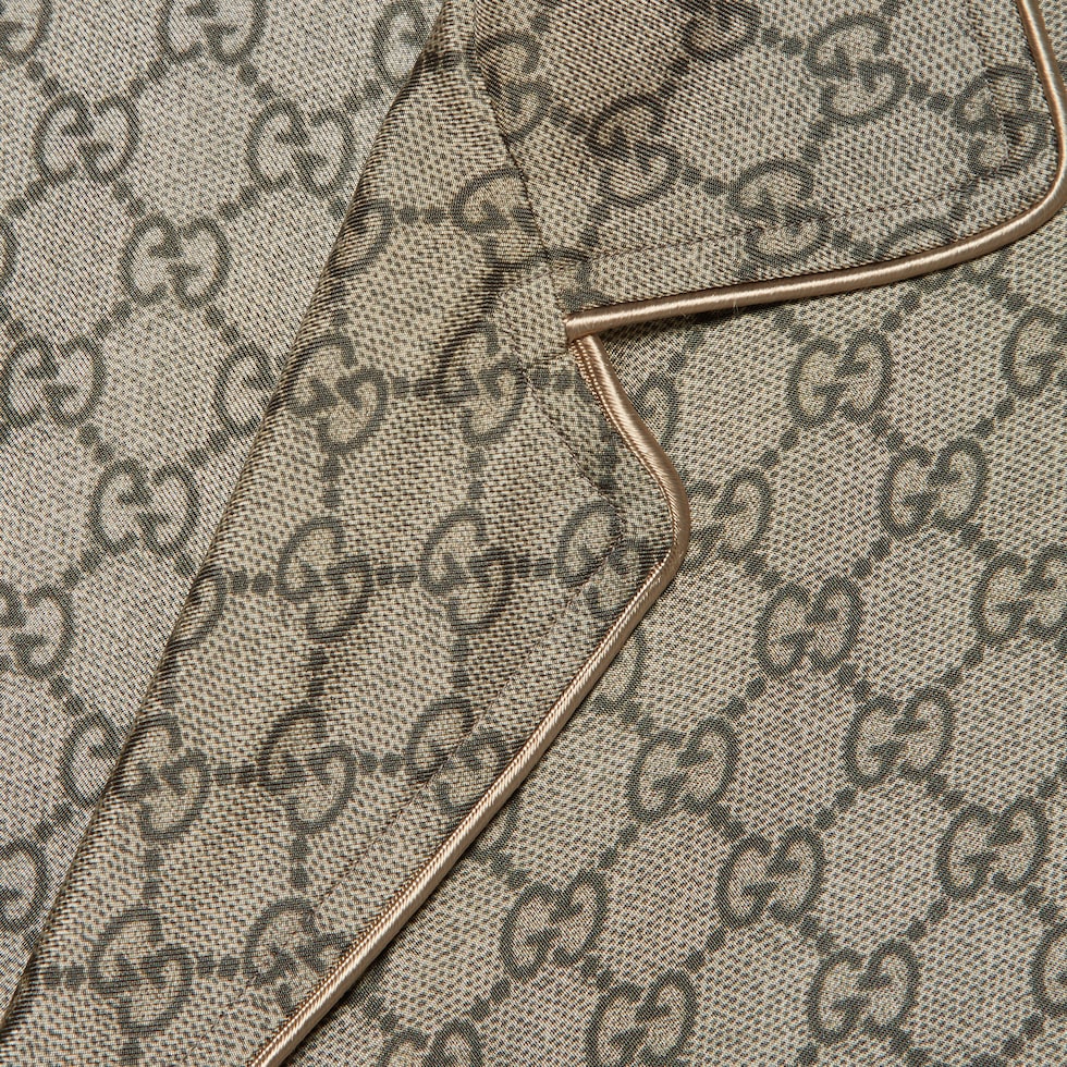 GG printed silk shirt