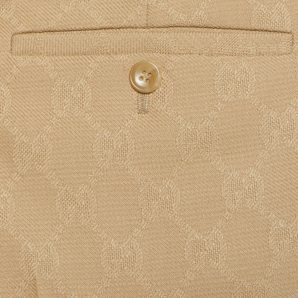 GG wool jacquard pant