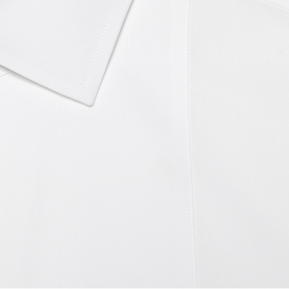Sea Island cotton plastron shirt