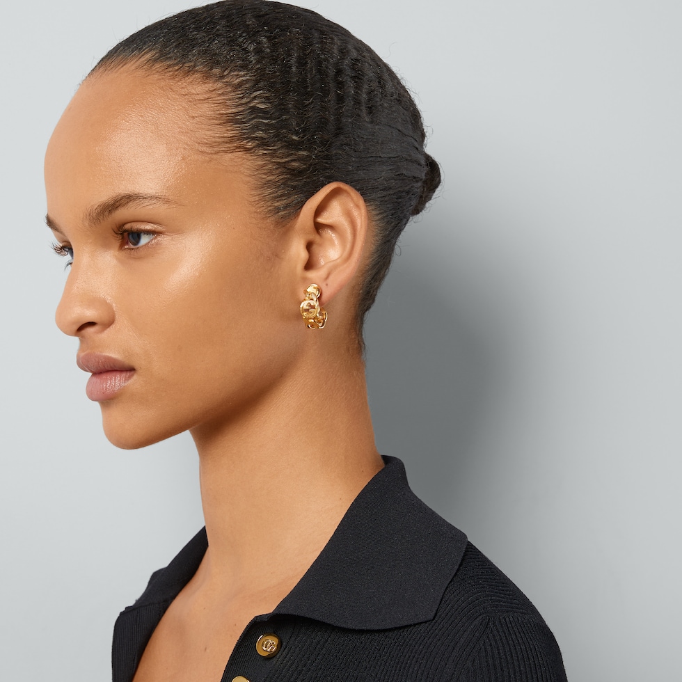 Gucci Interlocking hoop earrings