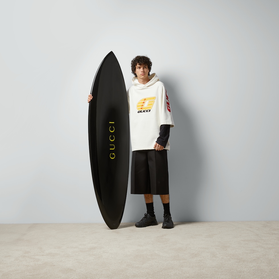 Gucci logo surfboard