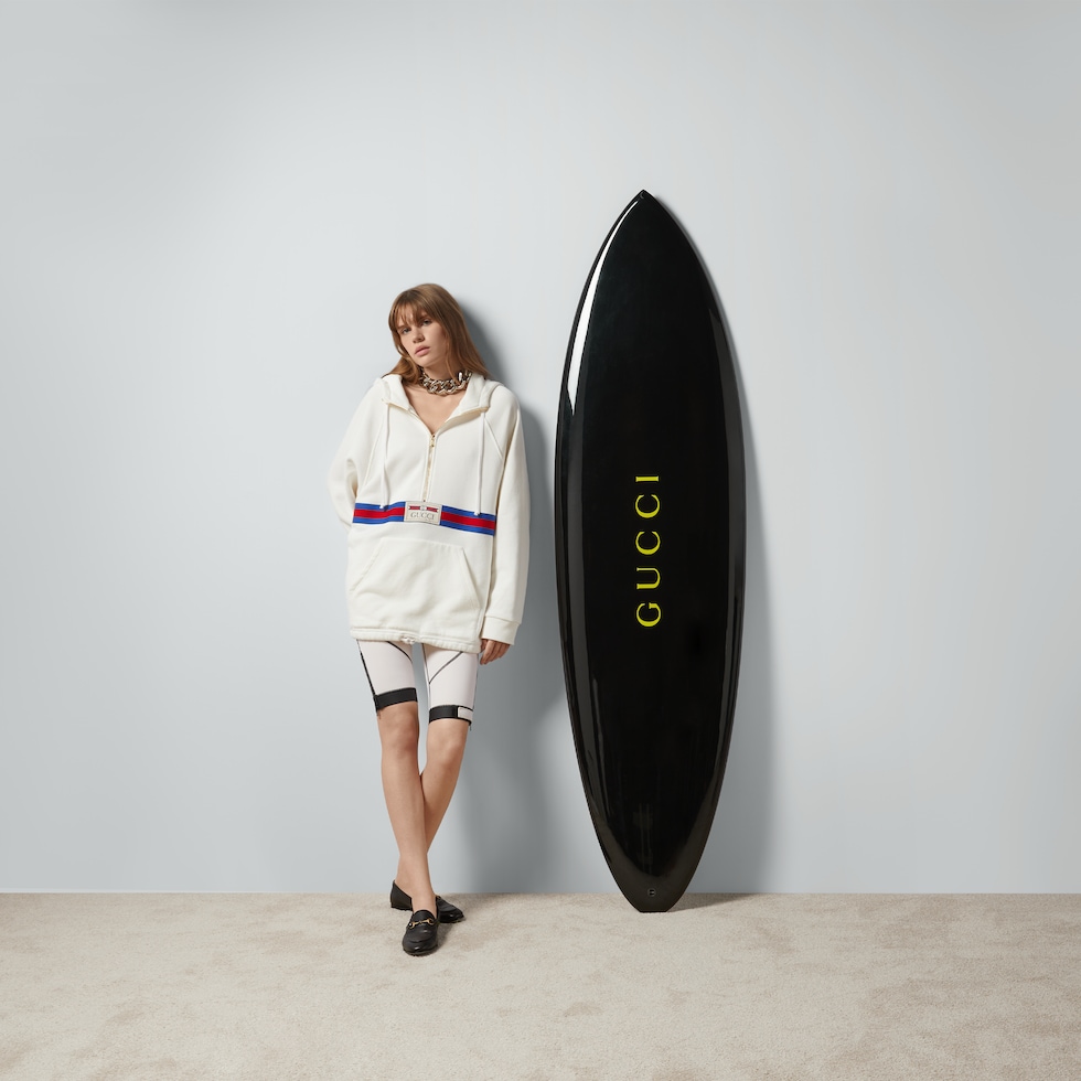Gucci logo surfboard