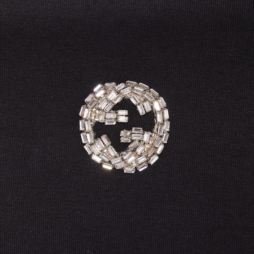 Cotton jersey T-shirt with Interlocking G