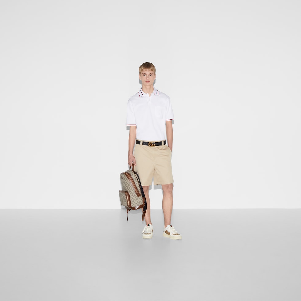 Cotton piquet polo shirt