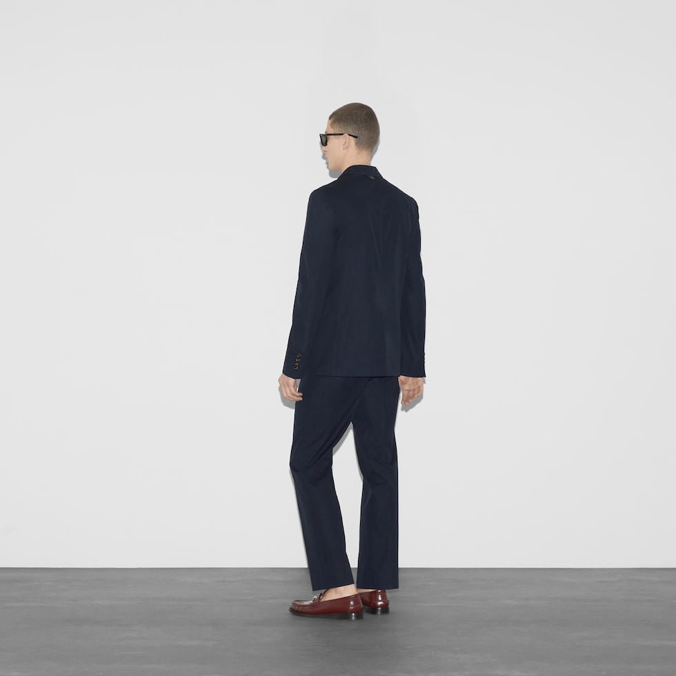 Cotton poplin suit with Web