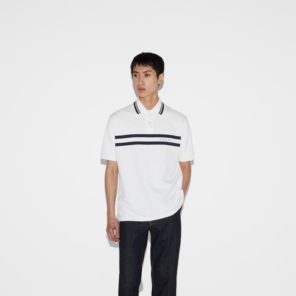 Cotton piquet polo shirt