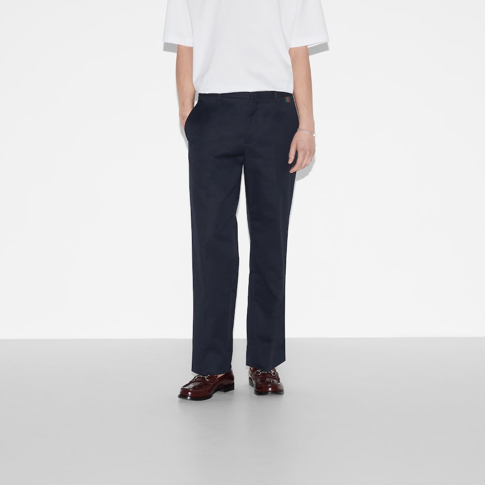 Double cotton twill pant with Web