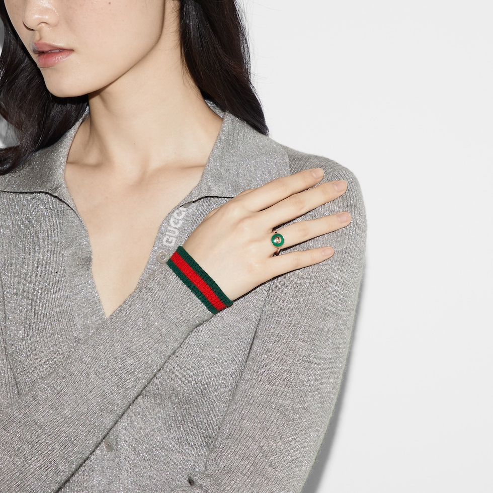 Gucci Interlocking 18k ring