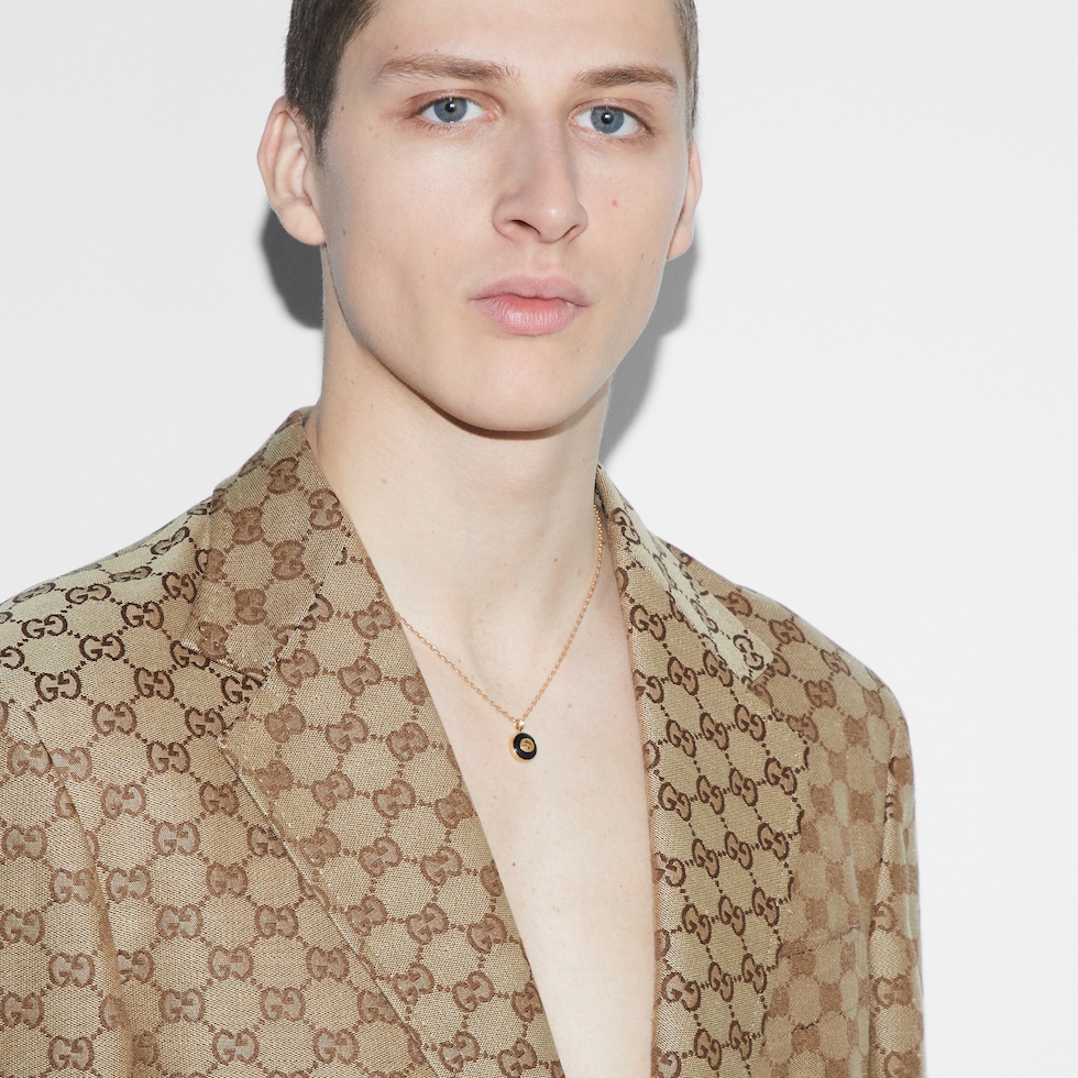 Collana a catena Gucci Interlocking 18 carati